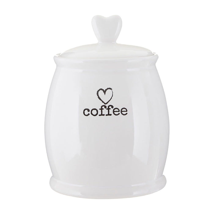 Love Heart Charm Coffee Canister