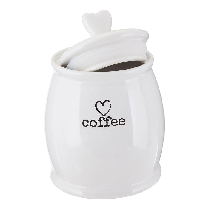 Love Heart Charm Coffee Canister