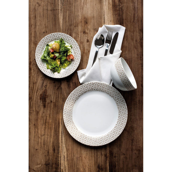 Natural Dinner Plates Set (12pc)