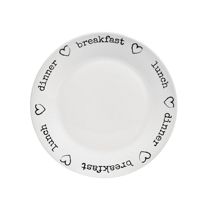 Charm White Dinner Plates Set (12pc)