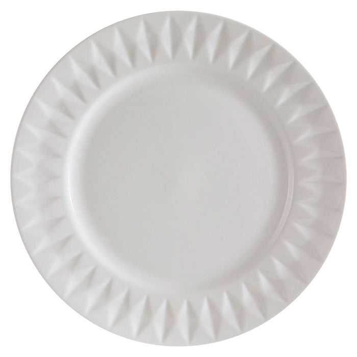 Embossed Dinner Plates Set (16pc)