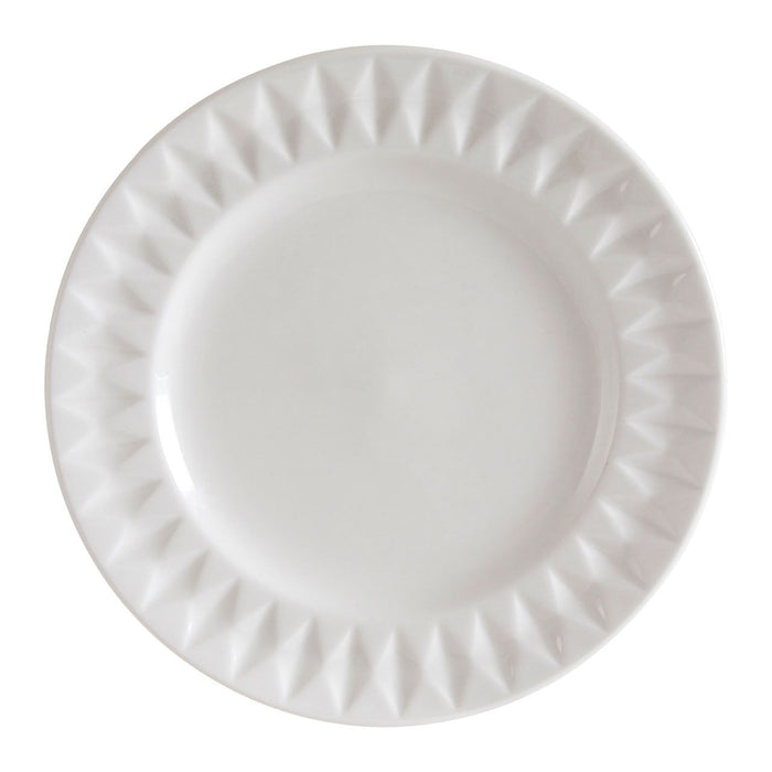 Embossed Dinner Plates Set (16pc)