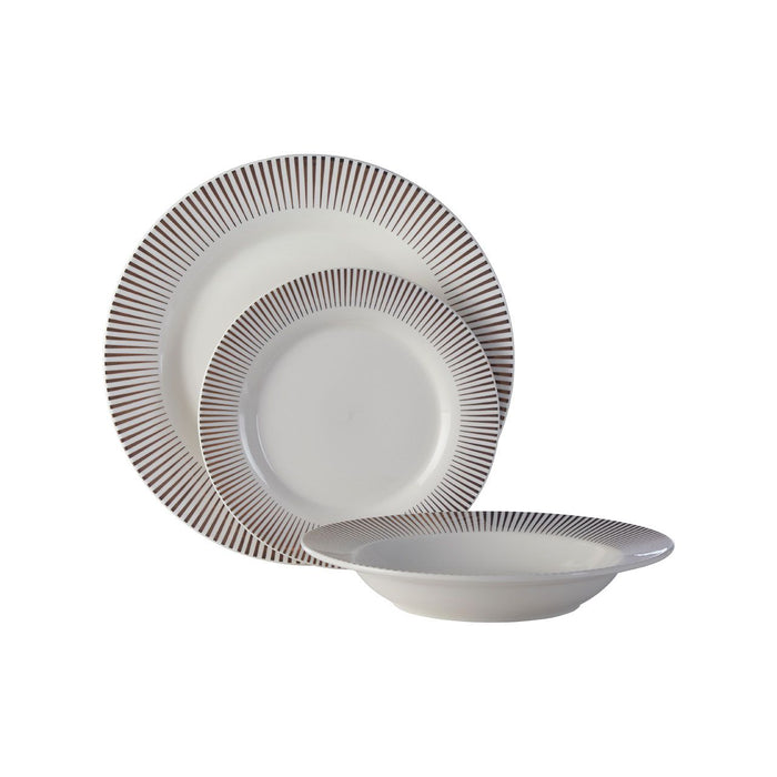 Spoke Dinner Plates Set (12pc)