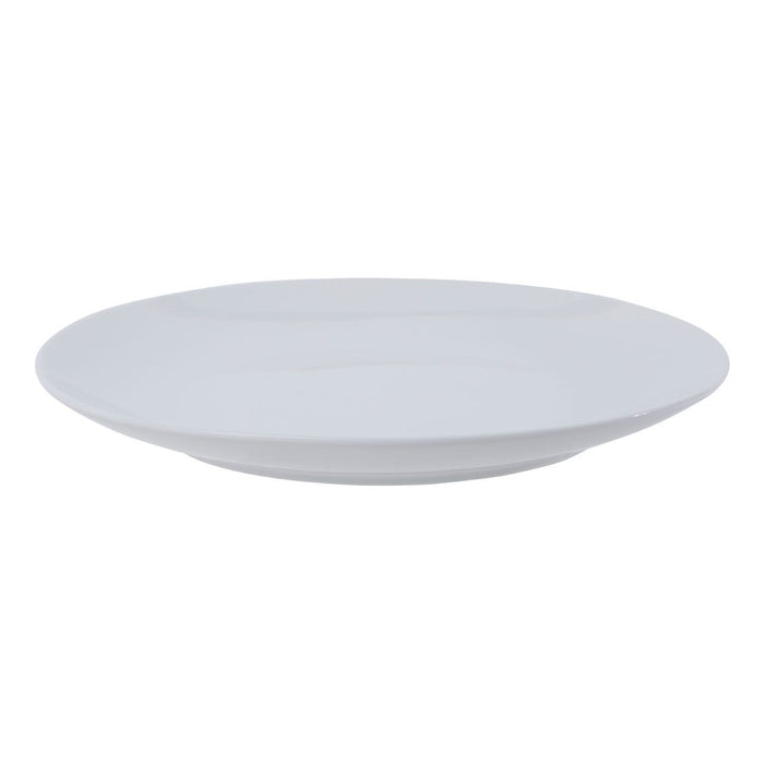 White Porcelain Dinner Plates (16pc)