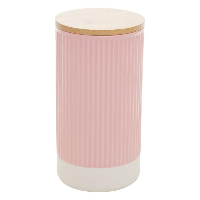 Geo Pink/Oak Storage Canister - 2 Sizes