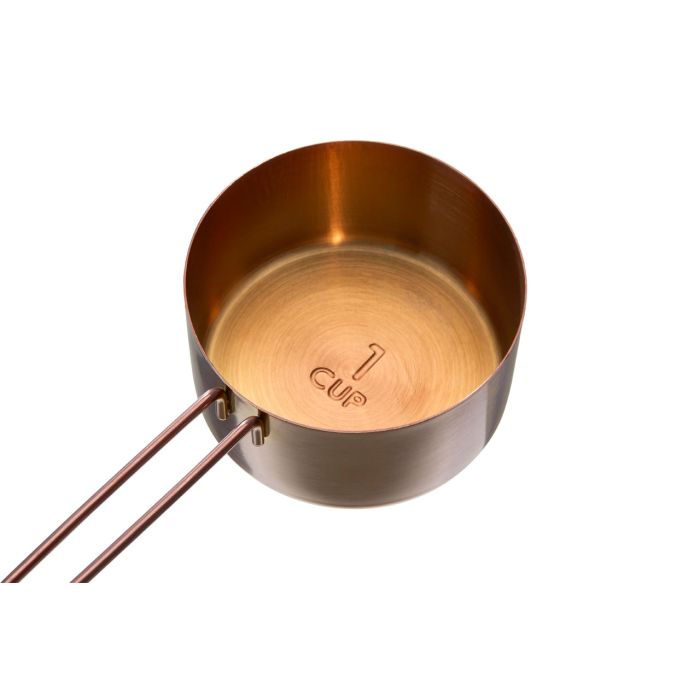 Set of 4 Measuring Cups Servings - Rose Gold