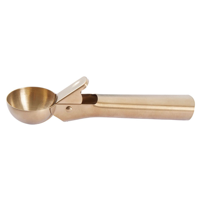 Matte Finish Curved Metal Ice Cream Scoop