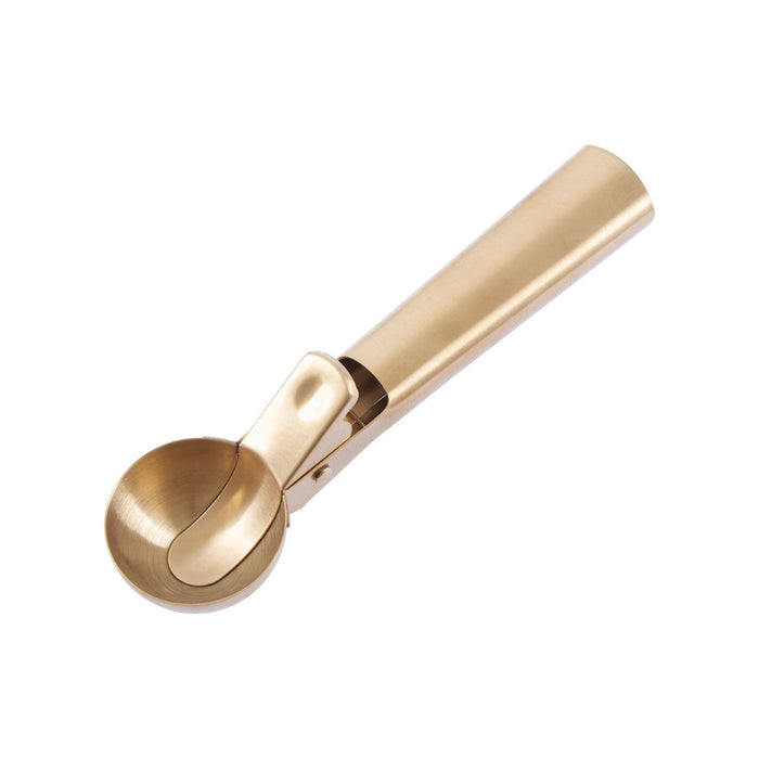 Matte Finish Curved Metal Ice Cream Scoop