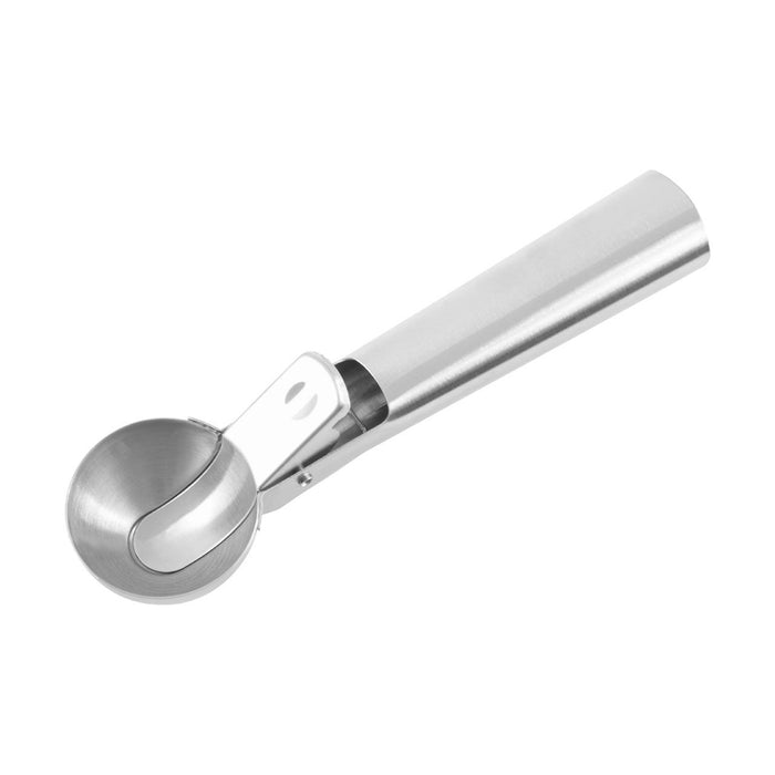 Matte Finish Curved Metal Ice Cream Scoop