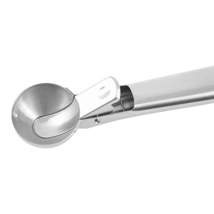 Matte Finish Curved Metal Ice Cream Scoop