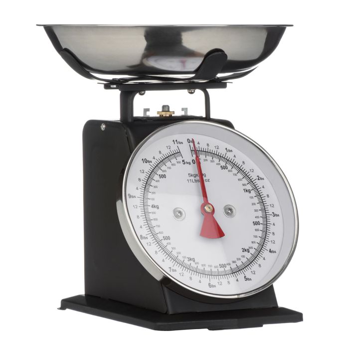 Retro Kitchen Scale 5KG - Black