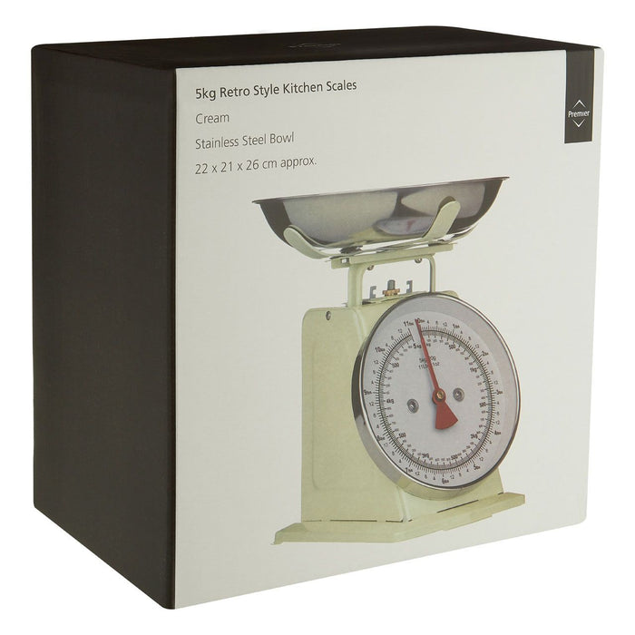 Retro Kitchen Scale 5KG - Cream