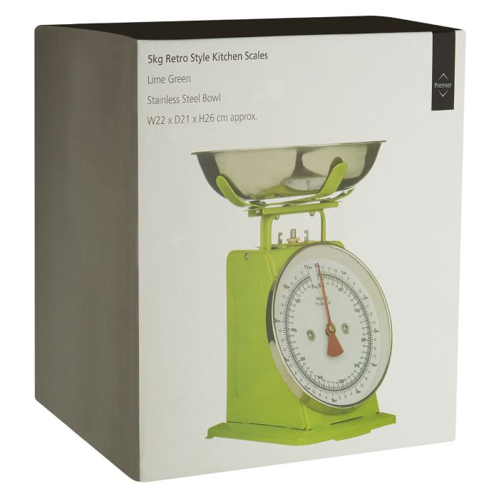 Retro Kitchen Scale 5KG - Lime Green