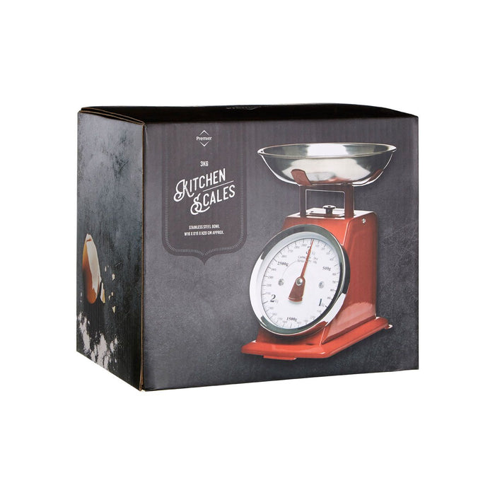 Red Kitchen Scale - 3KG