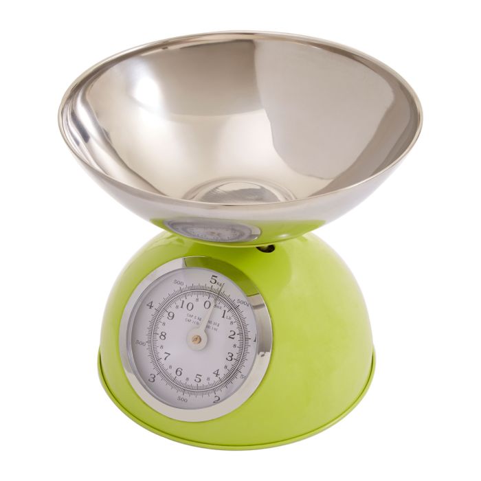 Round Half Circle Design Kitchen Scale 5KG - Lime Green