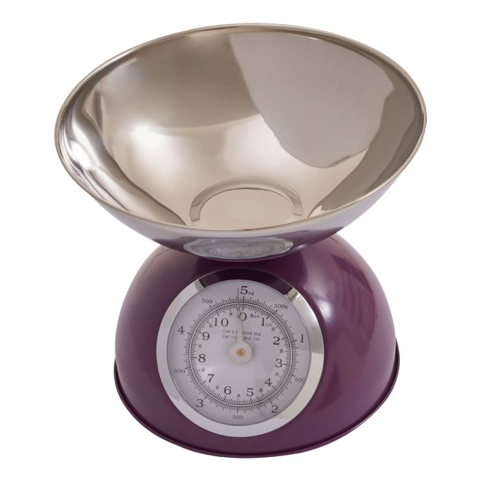 Round Half Circle Design Kitchen Scale 5KG - Purple