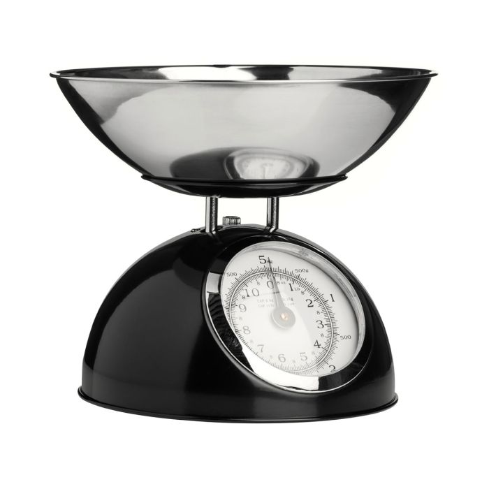 Round Half Circle Design Kitchen Scale 5KG - Black