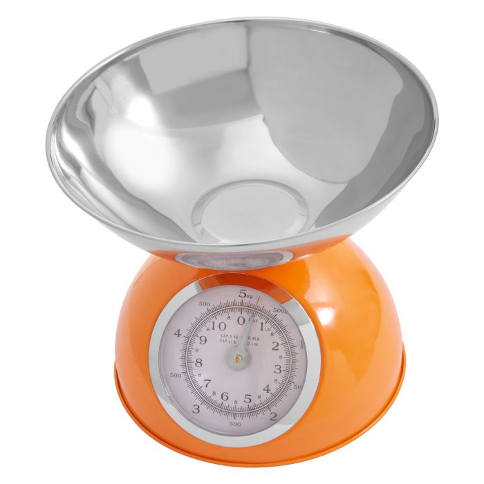 Round Half Circle Design Kitchen Scale 5KG - Orange