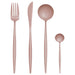 AVIE 16 PC MATTE PINK FINISH CUTLERY SET - Modern Home Interiors