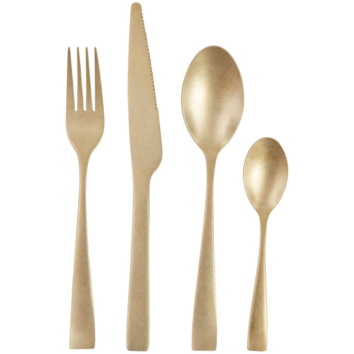 Avie 16pc Cutlery Set with Straight Handles - Modern Home Interiors