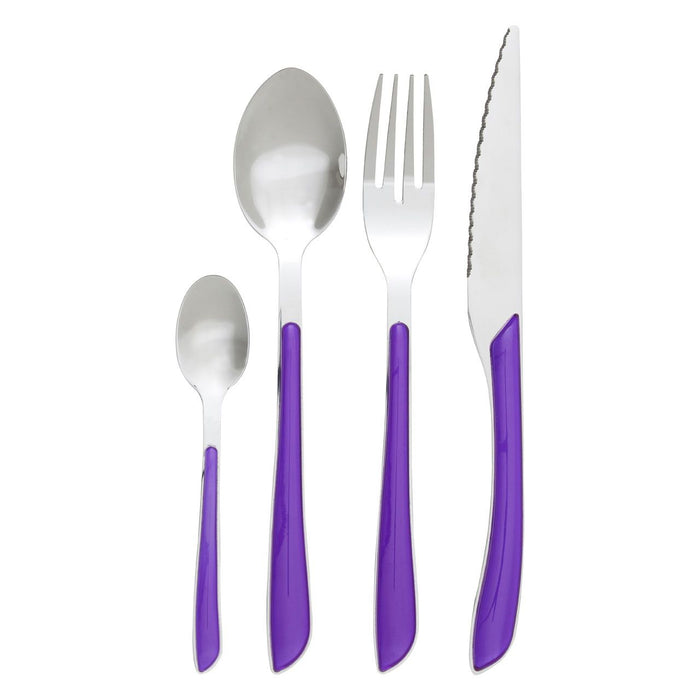 Zuma Multi Coloured Pastel Cutlery Set - 24Pc