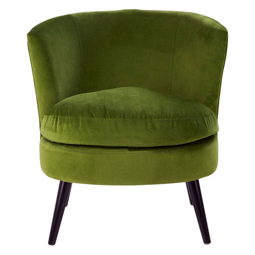 Grosvenor Green Velvet Accent Chair - Modern Home Interiors