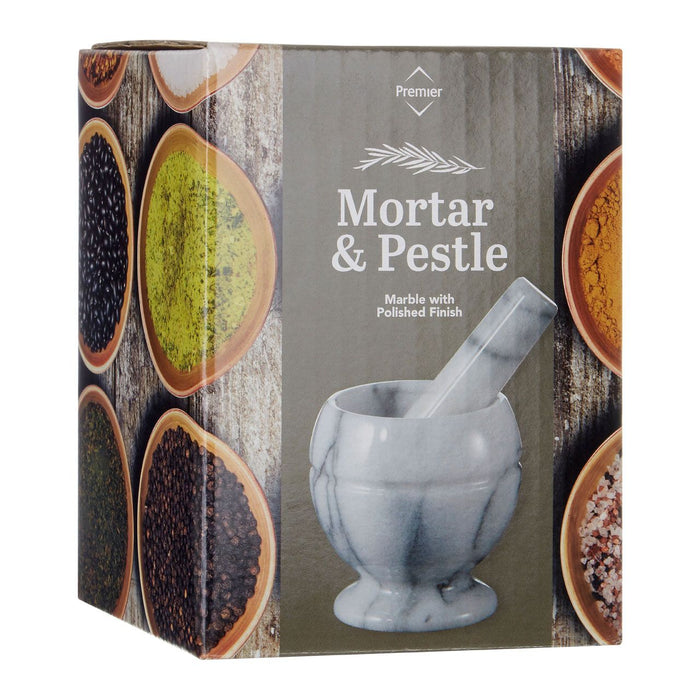 White Marble Mortar and Pestle Set