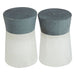 White / Grey Finish Salt and Pepper Set - Modern Home Interiors