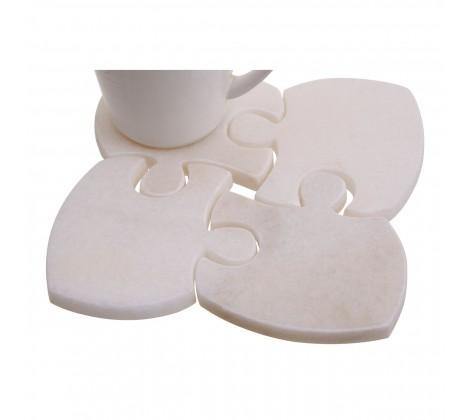 Marble Jigsaw Coasters - Modern Home Interiors