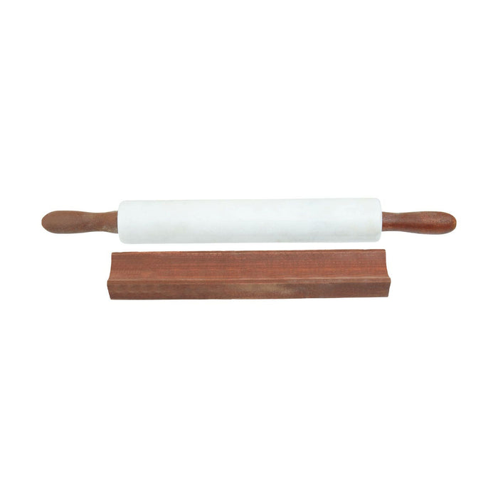 Ziarat White Marble Rolling Pin - Modern Home Interiors