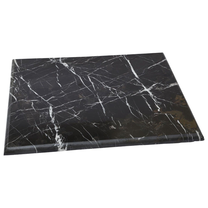 Raised Platform Black Stone Marble Chopping Board - Rectangular 31 x 21cm