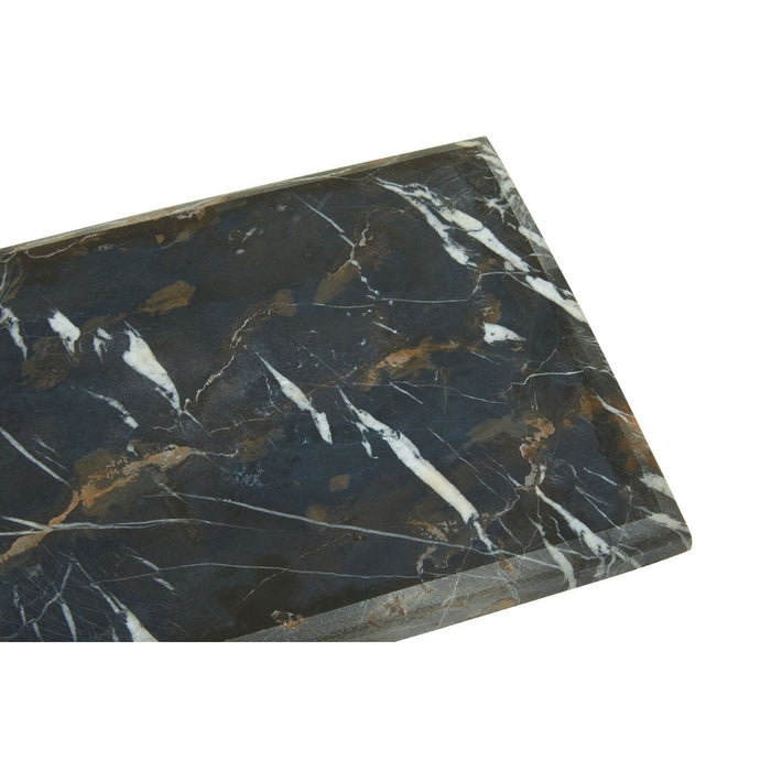 Raised Platform Black Stone Marble Chopping Board - Rectangular 31 x 21cm