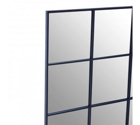 Grid Wall Mirror With Black Finish Frame - Modern Home Interiors