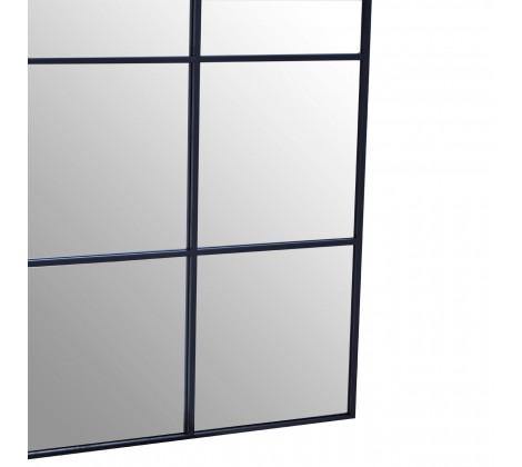 Grid Wall Mirror With Black Finish Frame - Modern Home Interiors