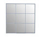 Grid Wall Mirror With Silver Finish Frame - Modern Home Interiors