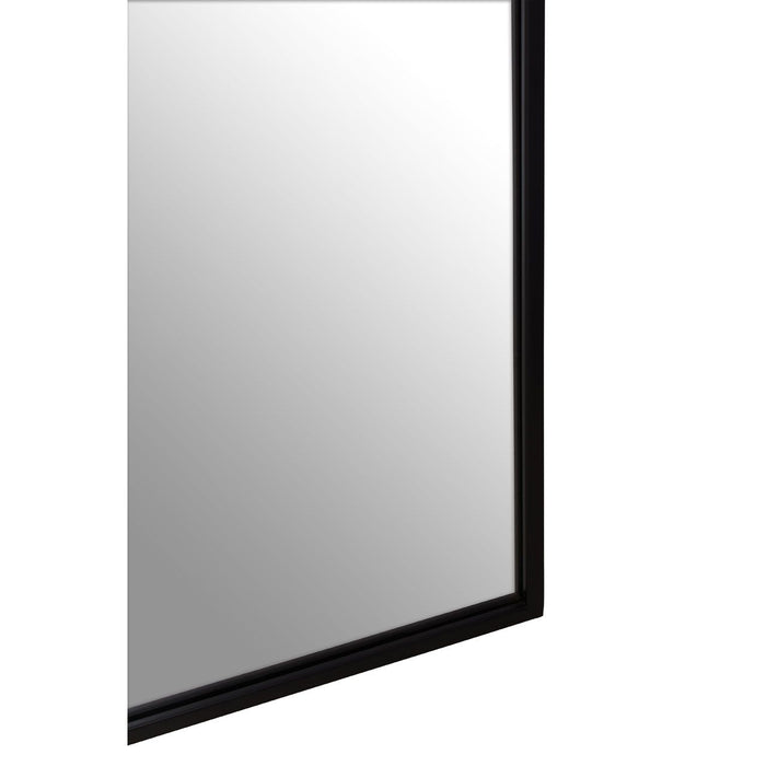 Matte Black Edge Tall Arched Wall Mirror - 170cm