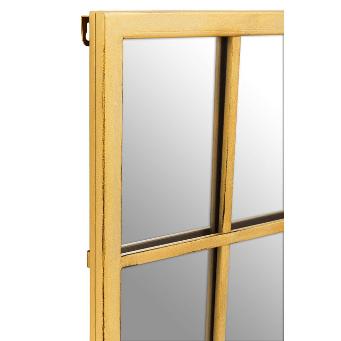 Brushed Gold Trim Modern Wall Mirror 140 x 90cm