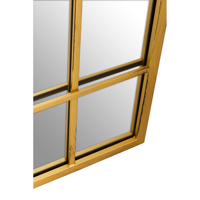 Brushed Gold Trim Modern Wall Mirror 140 x 90cm