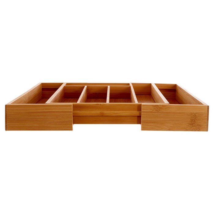 Bamboo Expandable Small Cutlery Tray 25 x 36cm