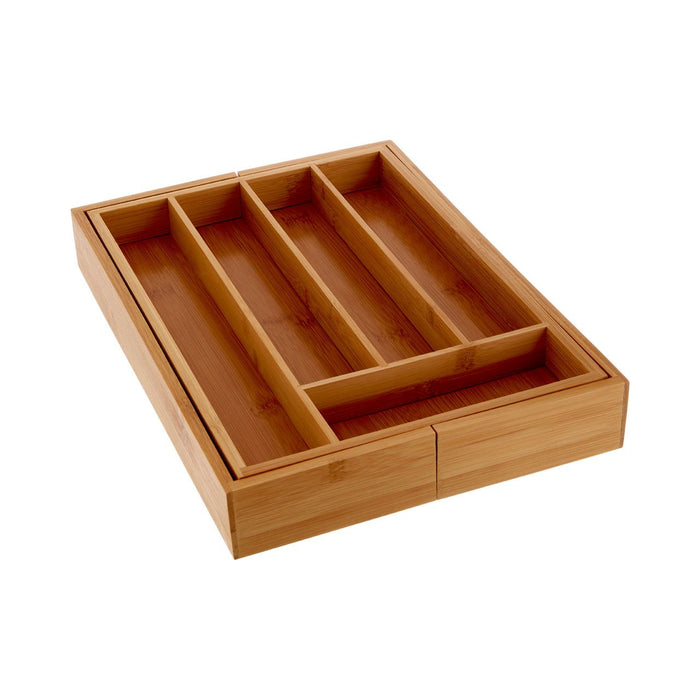 Bamboo Expandable Small Cutlery Tray 25 x 36cm