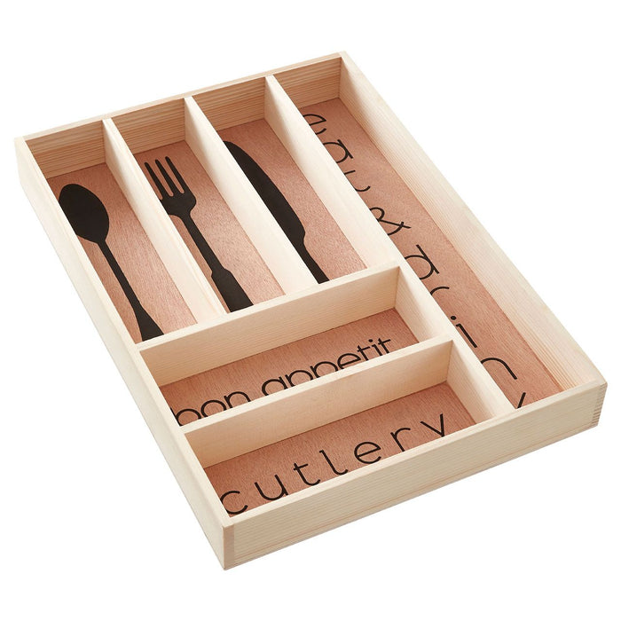 Wooden Modern Design Cutlery Tray 30 x 42cm