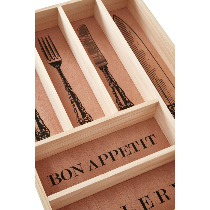 Wooden Vintage Design Cutlery Tray 30 x 42cm