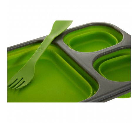 Grub Tub Green Collapsible Lunch Box with Spork - Modern Home Interiors