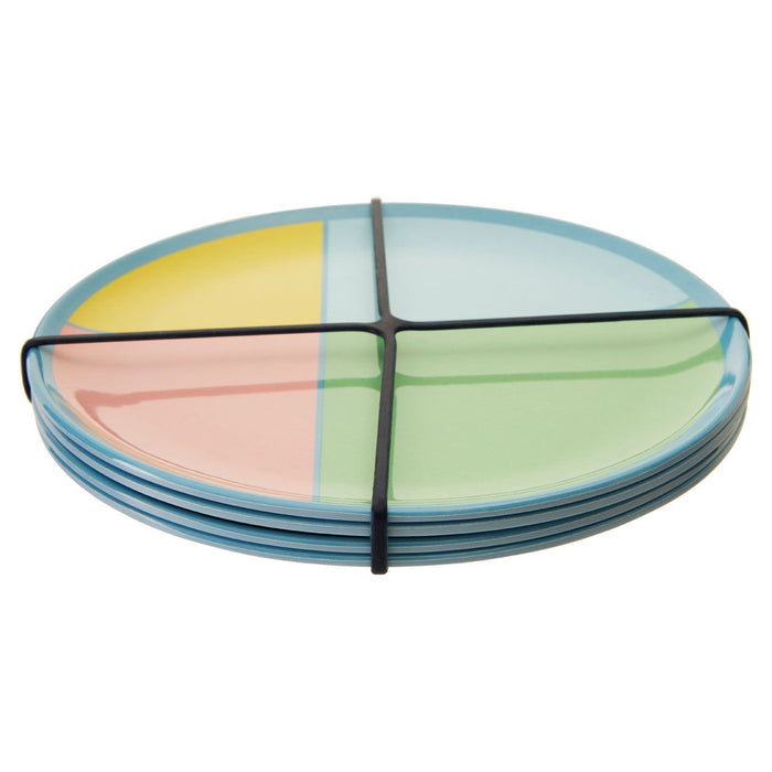 MIMO SET OF 4 MELAMINE DINNER PLATES - Modern Home Interiors