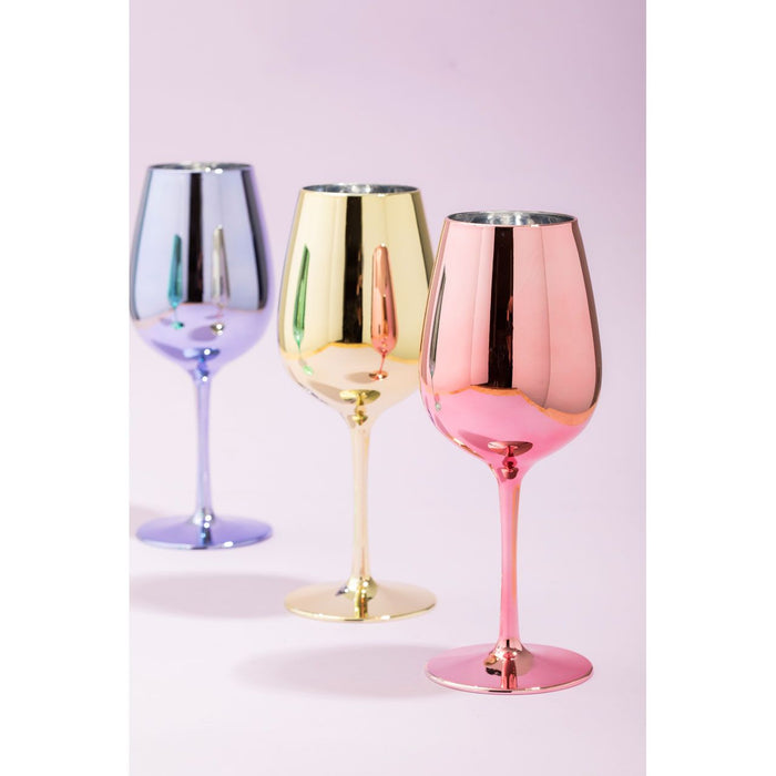 MIMO SET OF 4 ASSORTED COLOURS WINE GLASSES - Modern Home Interiors