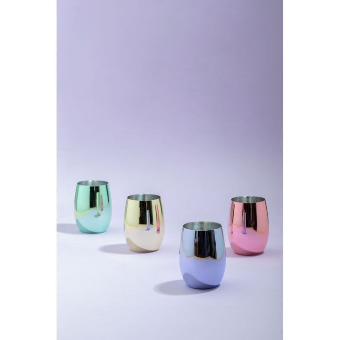 MIMO SET OF 4 ASSORTED COLOURS TUMBLERS - Modern Home Interiors