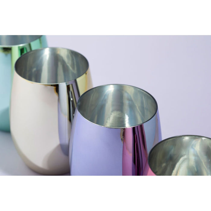 MIMO SET OF 4 ASSORTED COLOURS TUMBLERS - Modern Home Interiors