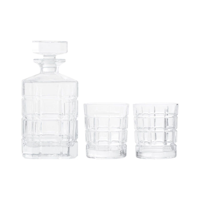 Decanter and 2 Tumblers Premium Glassware Set