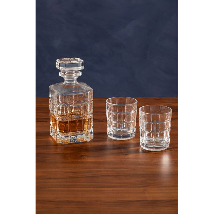 Decanter and 2 Tumblers Premium Glassware Set