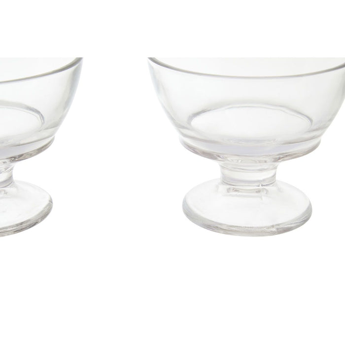 Round Glass Dessert Dishes - Set of 4